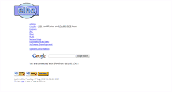 Desktop Screenshot of elho.net